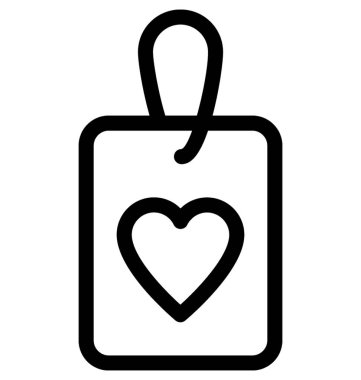 alışveriş poşeti vektör çizgisi simgesi