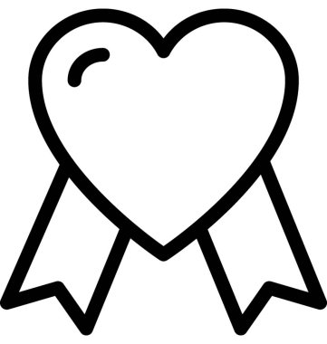 Kalp lolipop vektör satırı simgesi