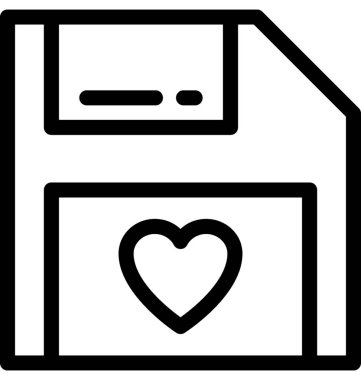 Kalp lolipop vektör satırı simgesi