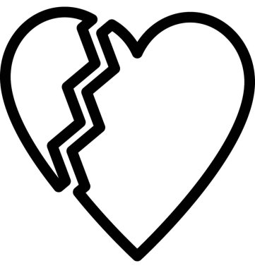 Kalp lolipop vektör satırı simgesi