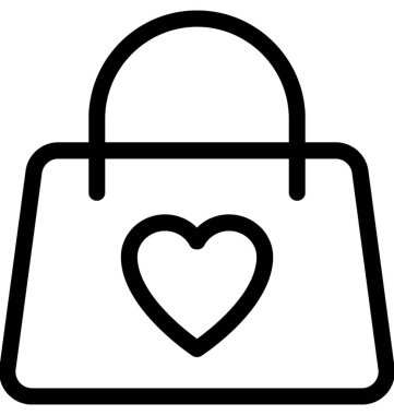 Kalp lolipop vektör satırı simgesi