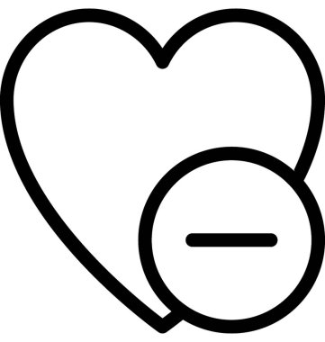 Kalp lolipop vektör satırı simgesi