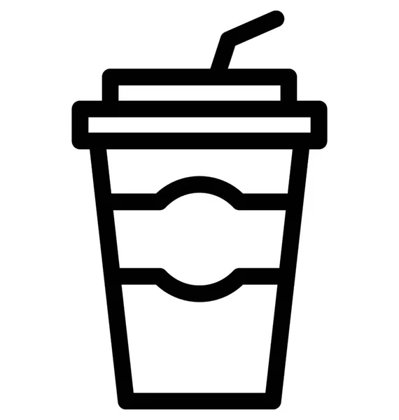 Vector Plano Taza Del Jugo Icono — Archivo Imágenes Vectoriales