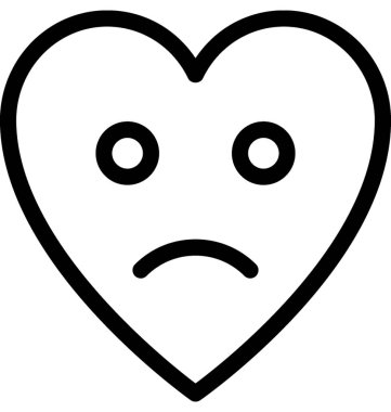 Kalp lolipop vektör satırı simgesi