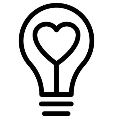 Kalp lolipop vektör satırı simgesi