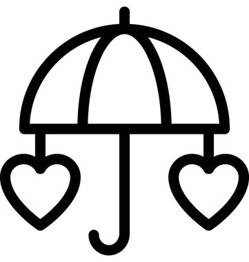 Kalp lolipop vektör satırı simgesi