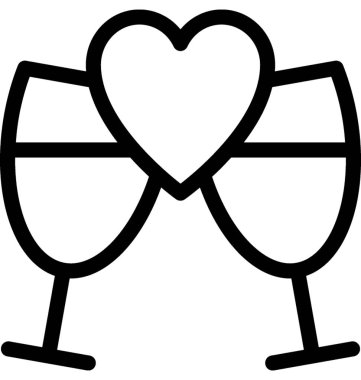 Kalp lolipop vektör satırı simgesi