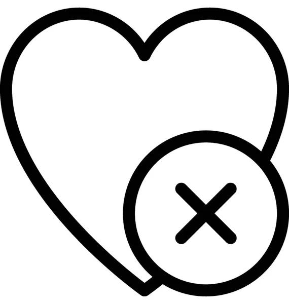 Kalp Lolipop Vektör Satırı Simgesi — Stok Vektör