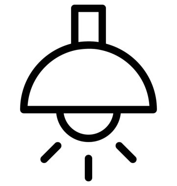 Zemin ışık vektör satırı simgesi 