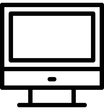 LCD vektör satırı simgesi