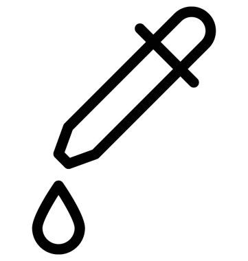 Damlalık vektör satırı simgesi