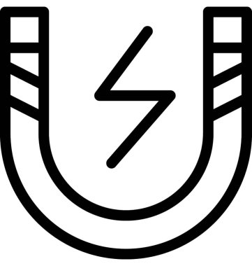 Mıknatıs vektör satırı simgesi