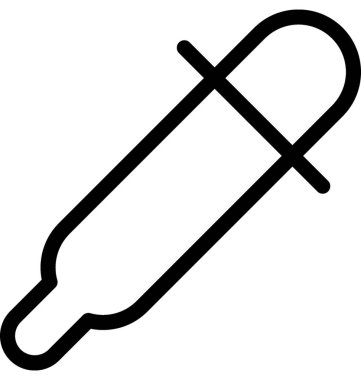 Damlalık vektör satırı simgesi