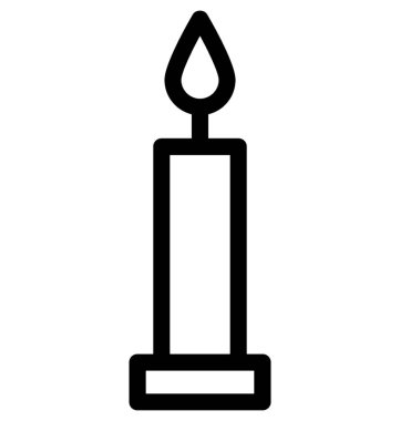 Mum vektör satırı simgesi