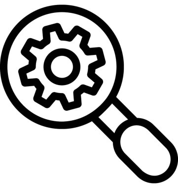 Arama vektör satırı simgesi