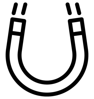 Mıknatıs vektör satırı simgesi