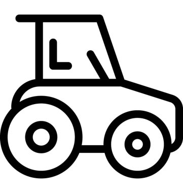 Çekici vektör çizgisi simgesi