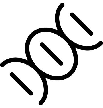 DNA vektör satırı simgesi