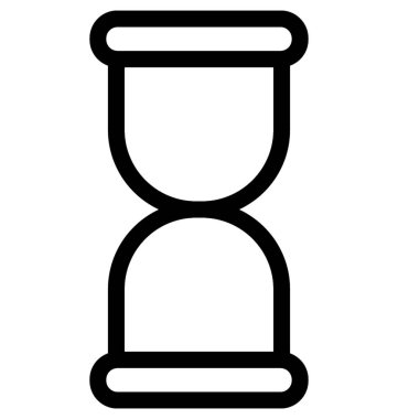 kum saati vektör çizgisi simgesi