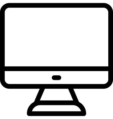 LCD vektör satırı simgesi