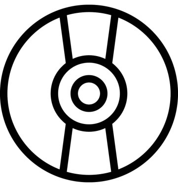 CD vektör satırı simgesi