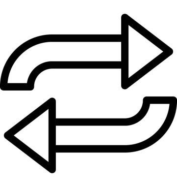 İşleme vektör satırı simgesi