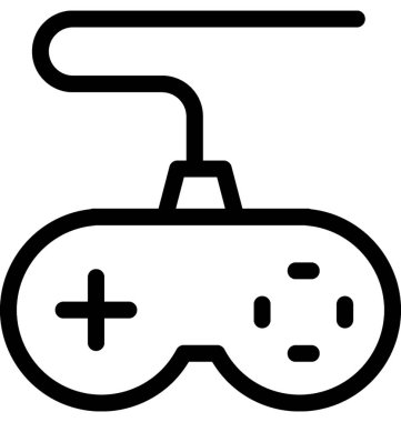 Oyun çubuğu vektör satırı simgesi