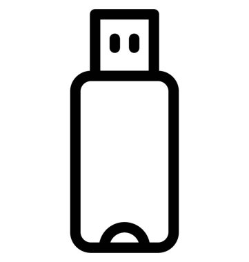 USB Vektör Satır Simgesi