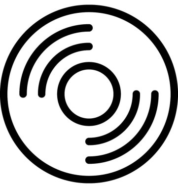 CD vektör satırı simgesi