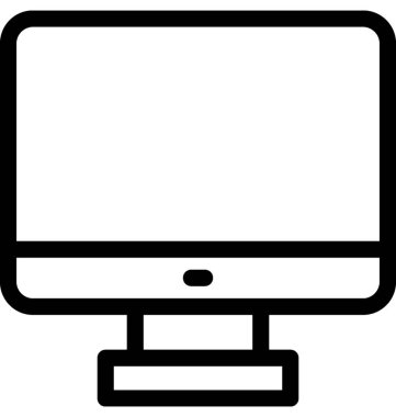 LCD vektör satırı simgesi