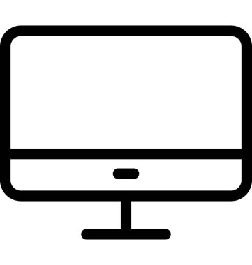 LCD vektör satırı simgesi