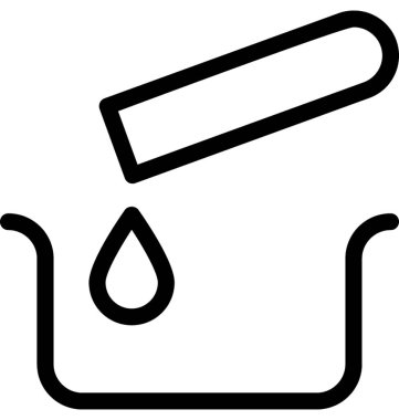 Örnek tüpler vektör satırı simgesi