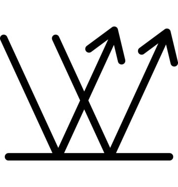 Sıralama vektör satırı simgesi