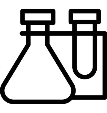 Laboratuvar Deney vektör satırı simgesi