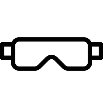 Gözlük vektör satırı simgesi