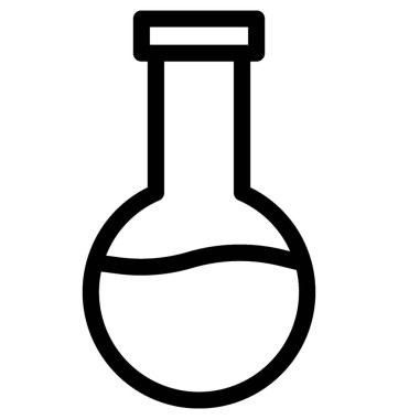 Konik Flask vektör satırı simgesi