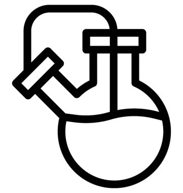 Laboratuvar Deney vektör satırı simgesi