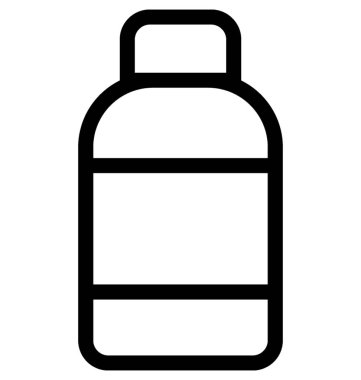 şişe vektör çizgisi simgesi