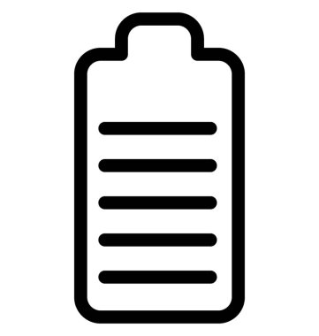 pil vektör çizgisi simgesi