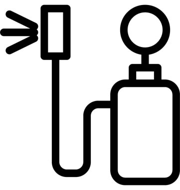 Püskürtücü vektör satırı simgesi