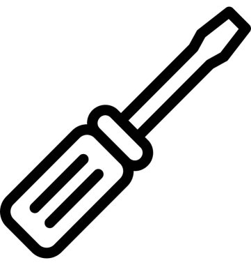 tornavida vektör çizgisi simgesi