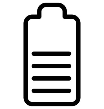 pil vektör çizgisi simgesi