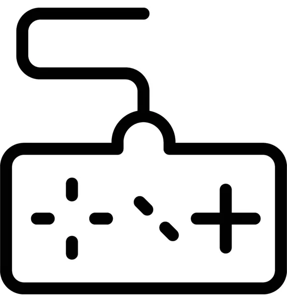 Gamepad Vektorzeilensymbol — Stockvektor