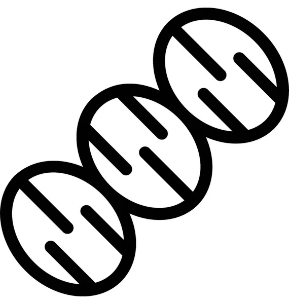 Dna Vektor Linje Ikonen — Stock vektor