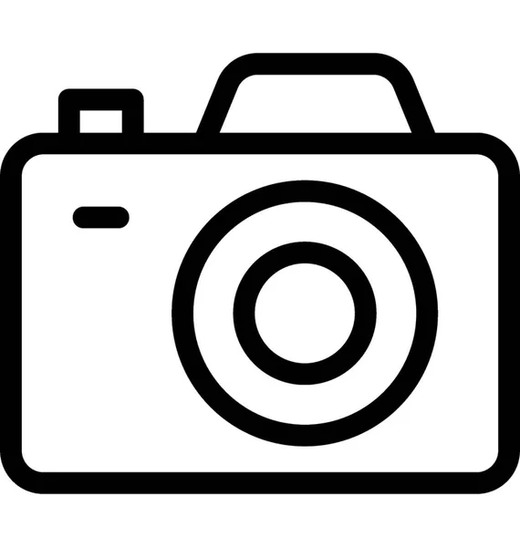 Camerasymbool Vector Lijn — Stockvector