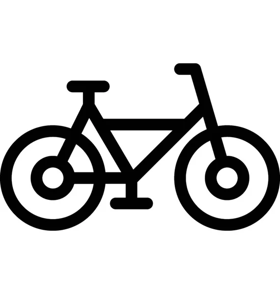 Fahrrad Vektor Linie Symbol — Stockvektor