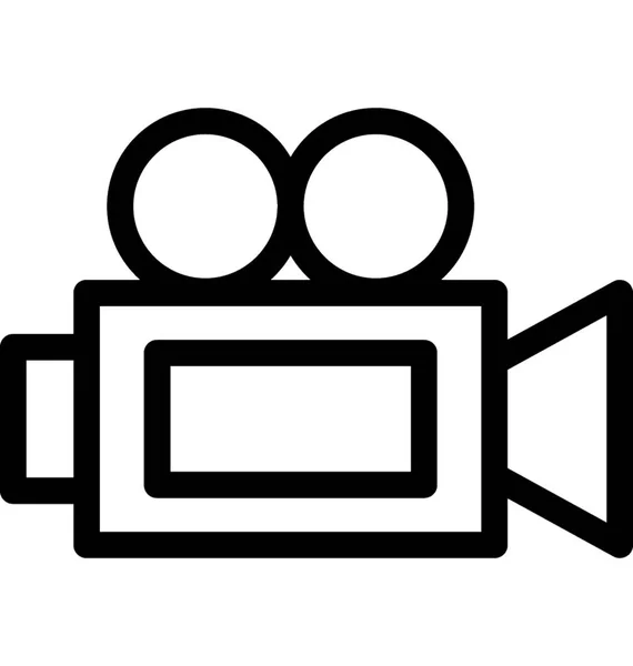 Câmera Vídeo Vector Line Icon —  Vetores de Stock