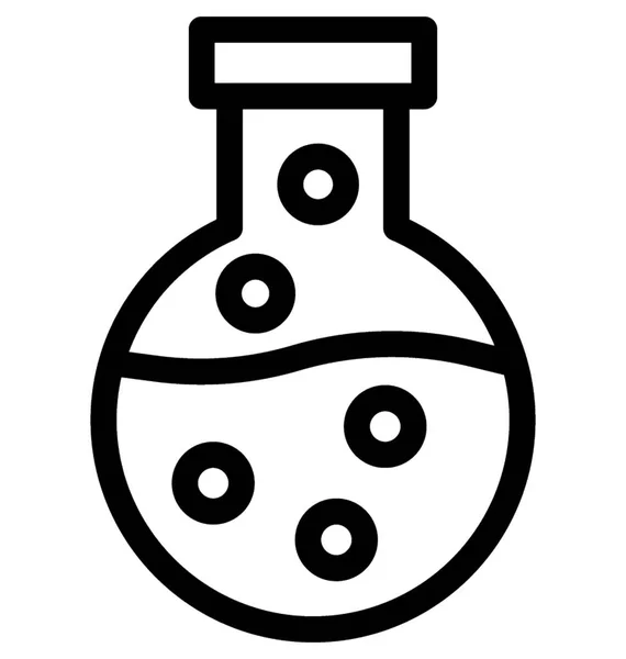 Икона Векторной Линии Лабораторных Исследований — стоковый вектор