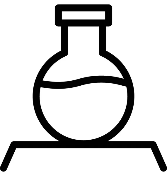 Icono Línea Vectorial Investigación Laboratorio — Archivo Imágenes Vectoriales