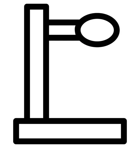 Equipamento Laboratório Vector Line Icon — Vetor de Stock